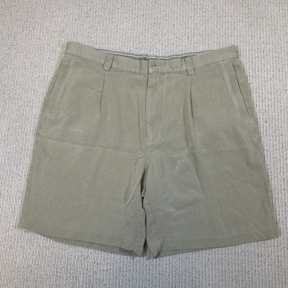 Tommy Bahama Men's 38 Beige Silk Chino Shorts